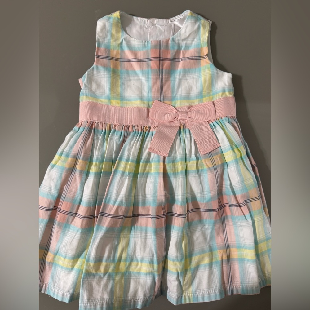 Baby Girl Carter's Plaid Sateen Dress size 12M